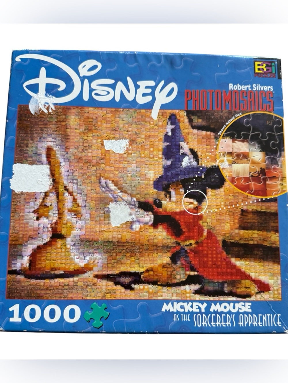 Disney Sorcerer Mickey Home Art Poster - Blue, Red, Purple, Black